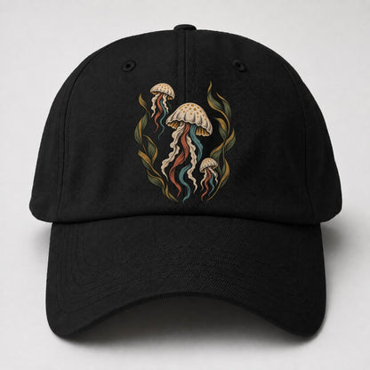 Jellyfish Kelp Lanterns Gentle Wild Baseball Cap – Black