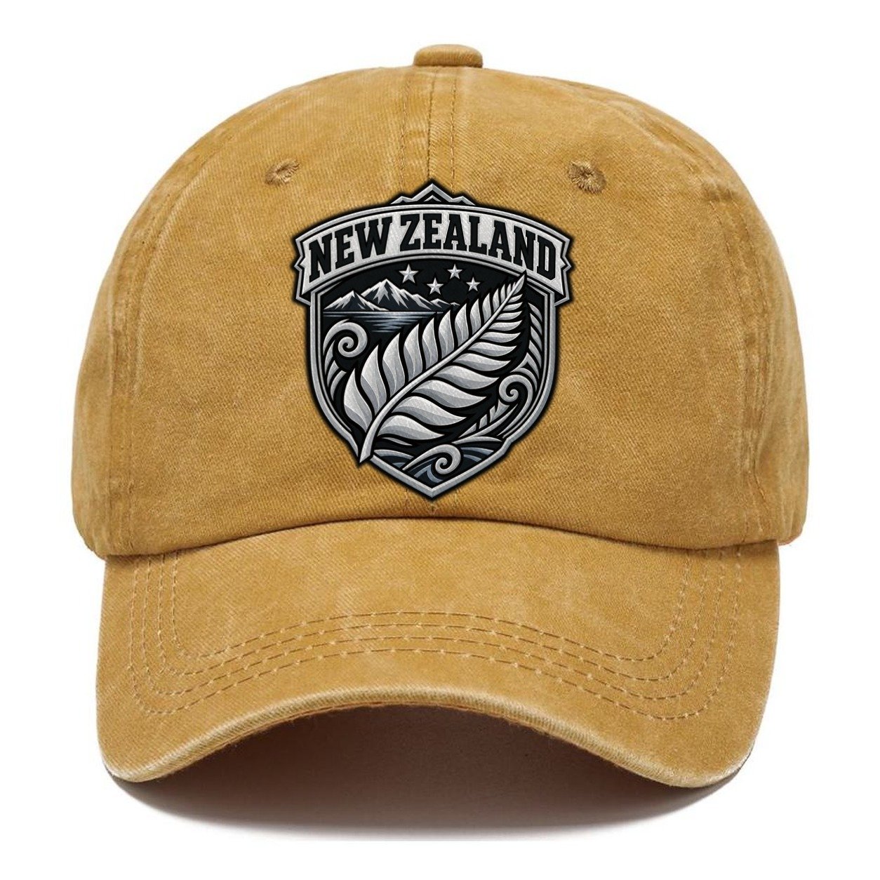 New Zealand Retro Badge Country Logos Classic Cap – Golden Harvest