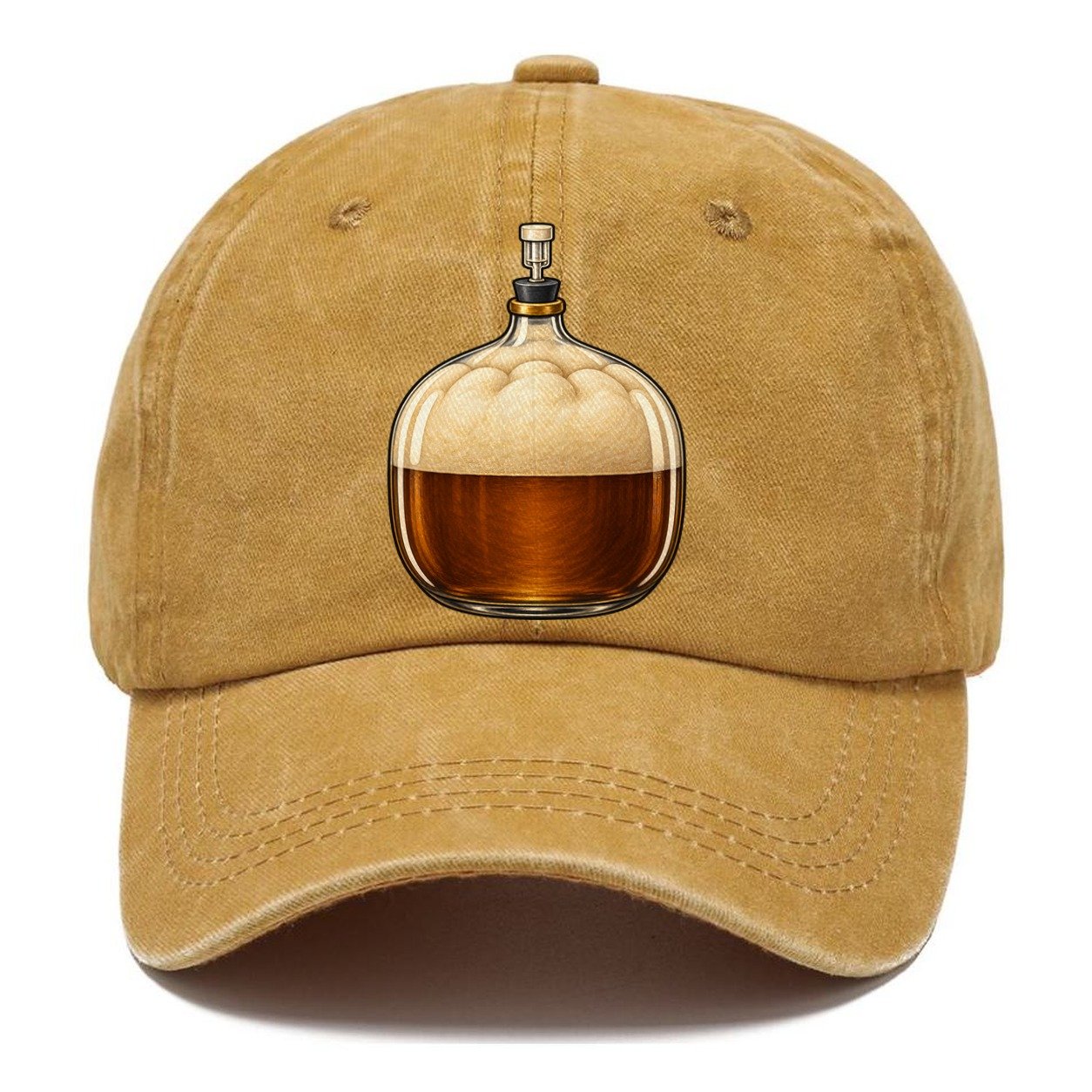 Carboy Of Fermenting Wort Homebrewing Classic Cap – Golden Harvest