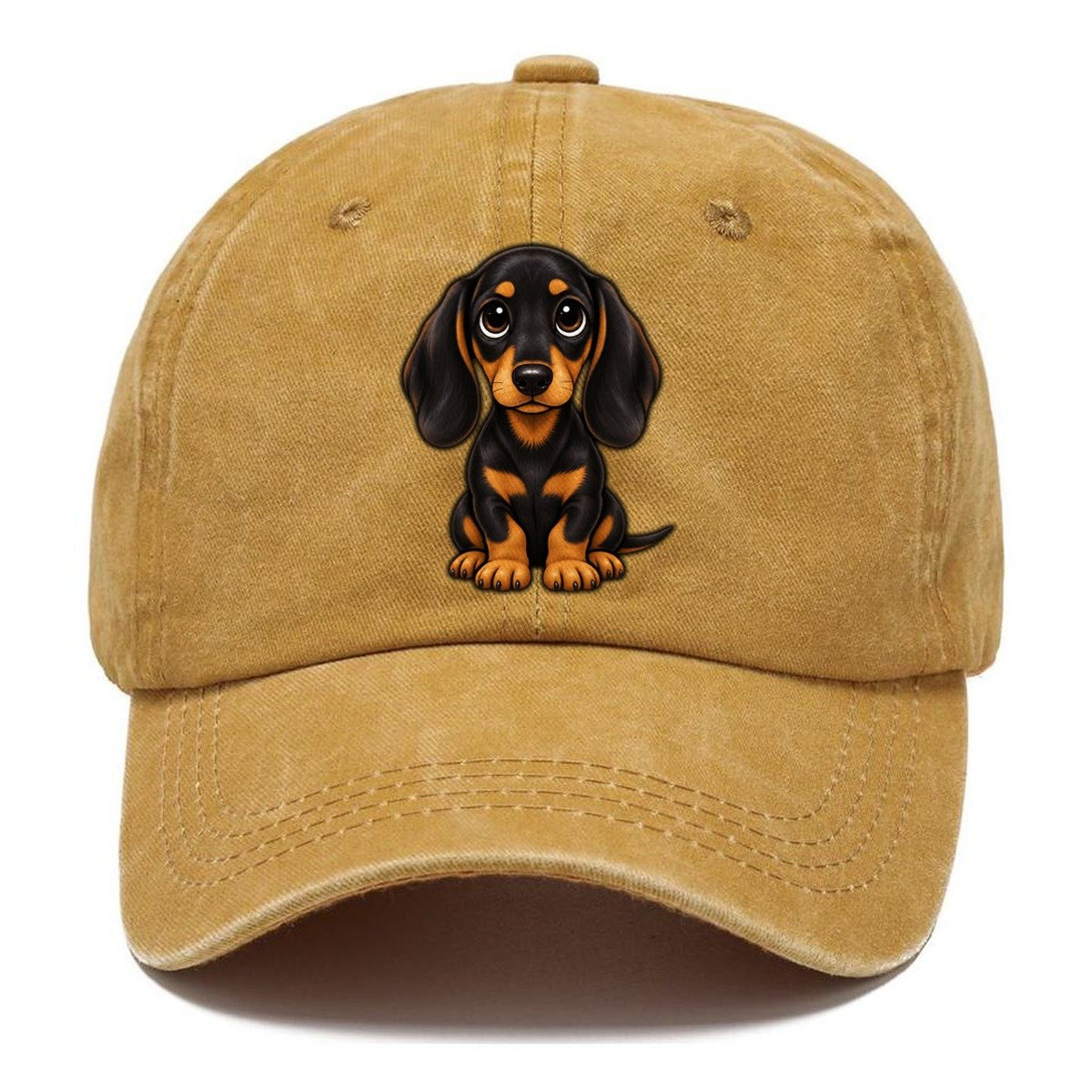 Dachshund Sitting Sweetheart Classic Cap – Golden Harvest