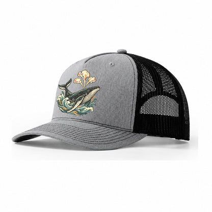 Whale Breath Cloud Gentle Wild Trucker Hat – Sport Grey Black