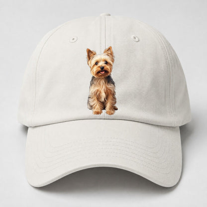 Yorkshire Terrier Dog Baseball Cap – Off White