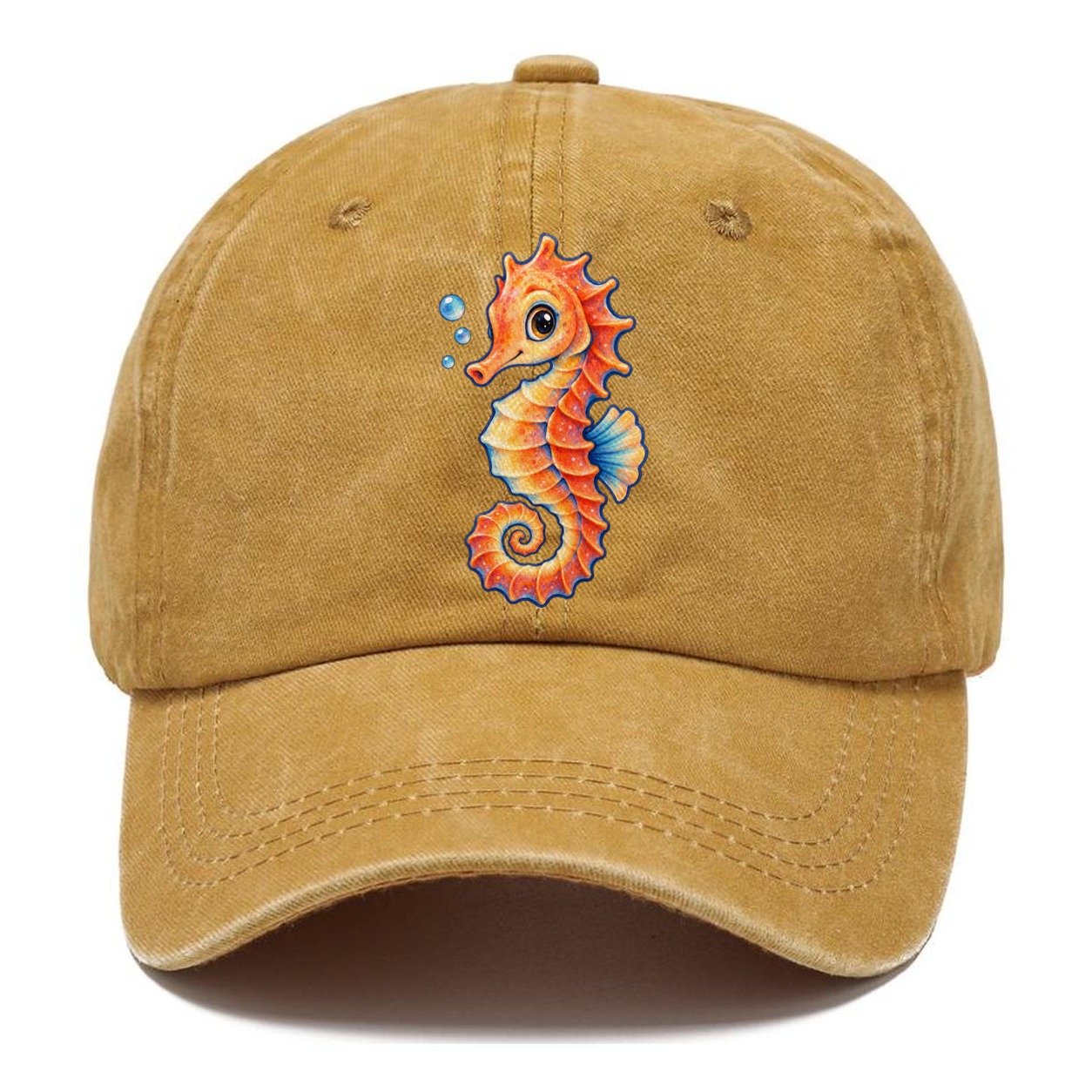 Seahorse Tail Spiral Sea Sprite Classic Cap – Golden Harvest