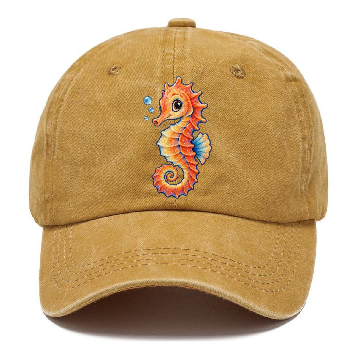 Seahorse Tail Spiral Sea Sprite Classic Cap – Golden Harvest