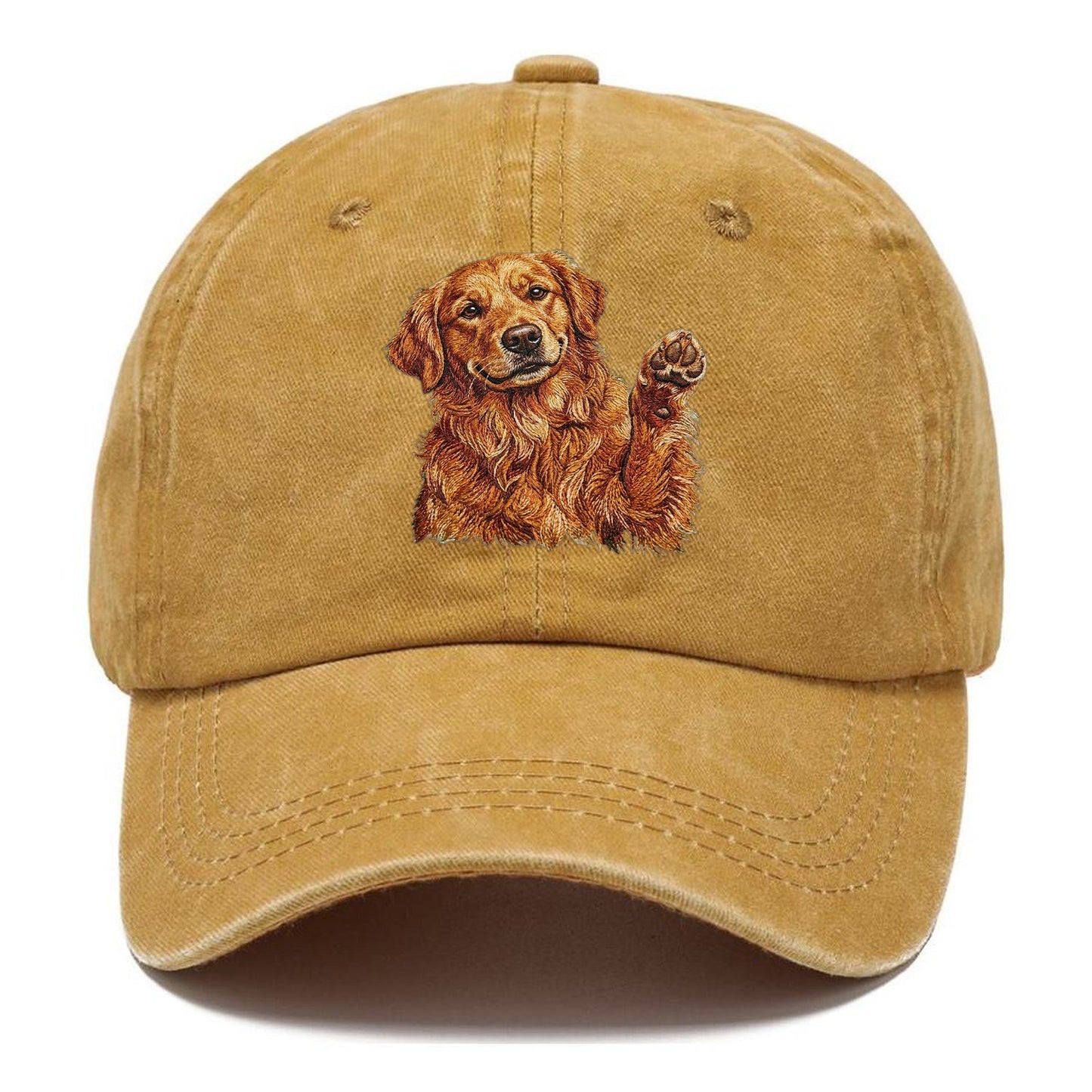 Golden Retriever Embroidered Classic Cap – Golden Harvest