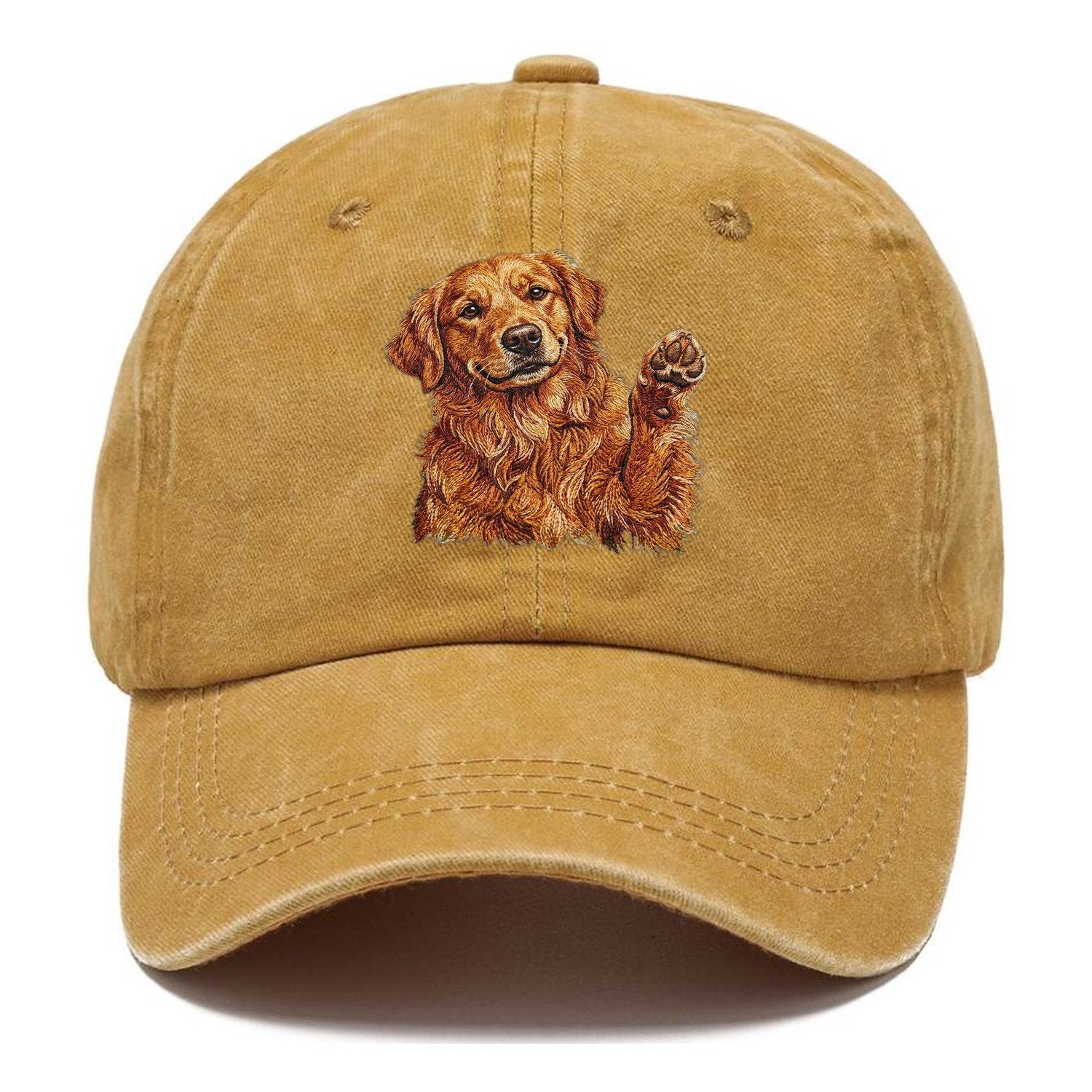 Golden Retriever Embroidered Classic Cap – Golden Harvest
