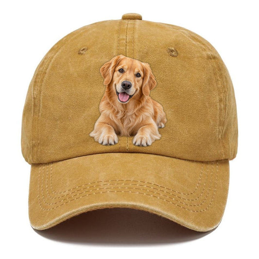 Golden Retriever Head Tilt Close Up Top Breeds Classic Cap – Golden Harvest