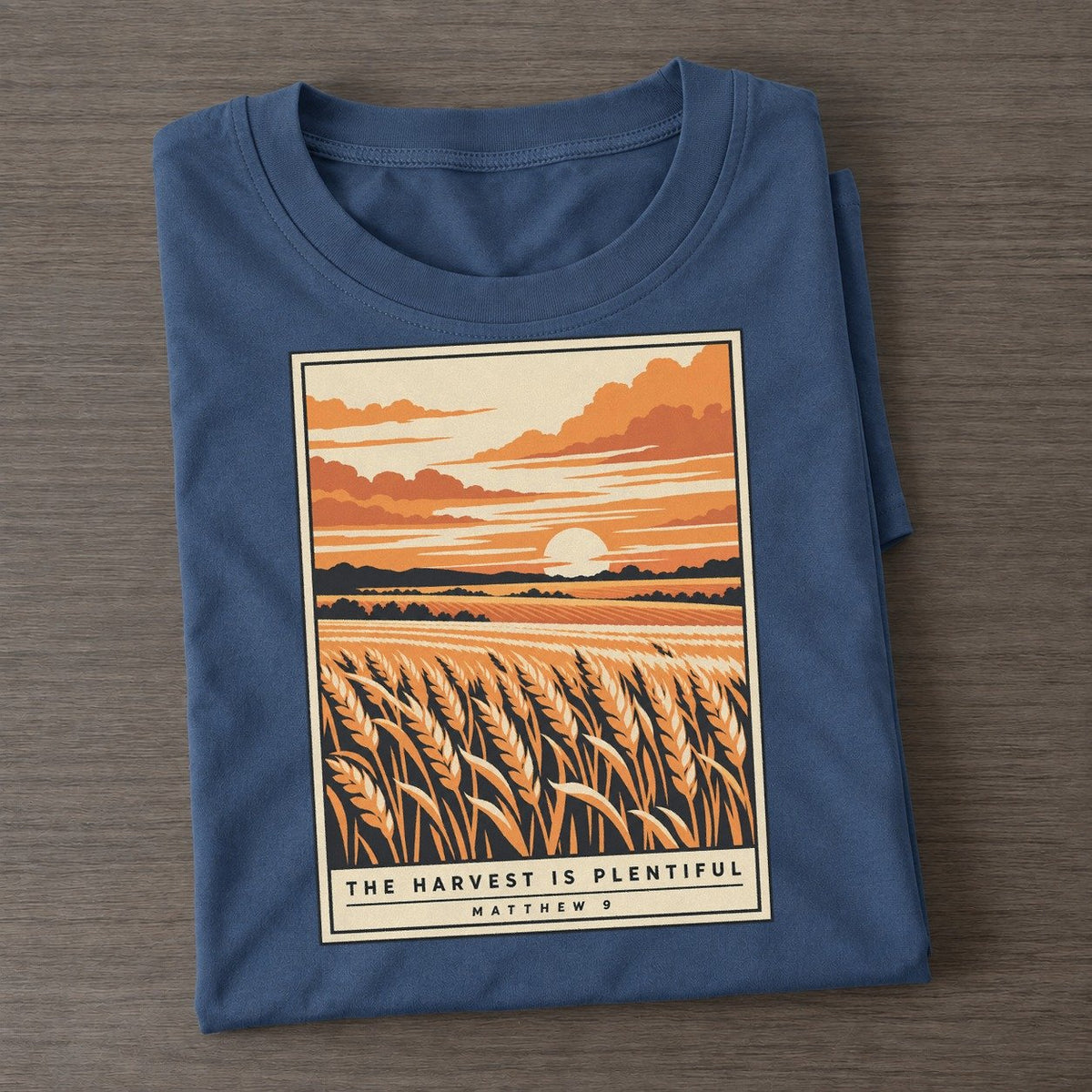 The Harvest Is Plentiful Given Light Classic T-shirt – Twilight Navy
