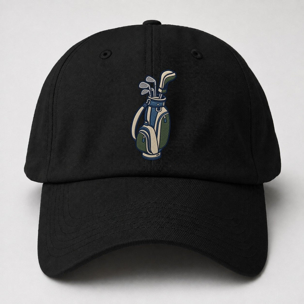 Golf Bag Tiny Solo Marks Baseball Cap – Black