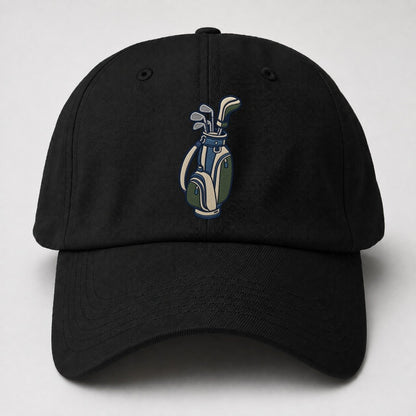 Golf Bag Tiny Solo Marks Baseball Cap – Black
