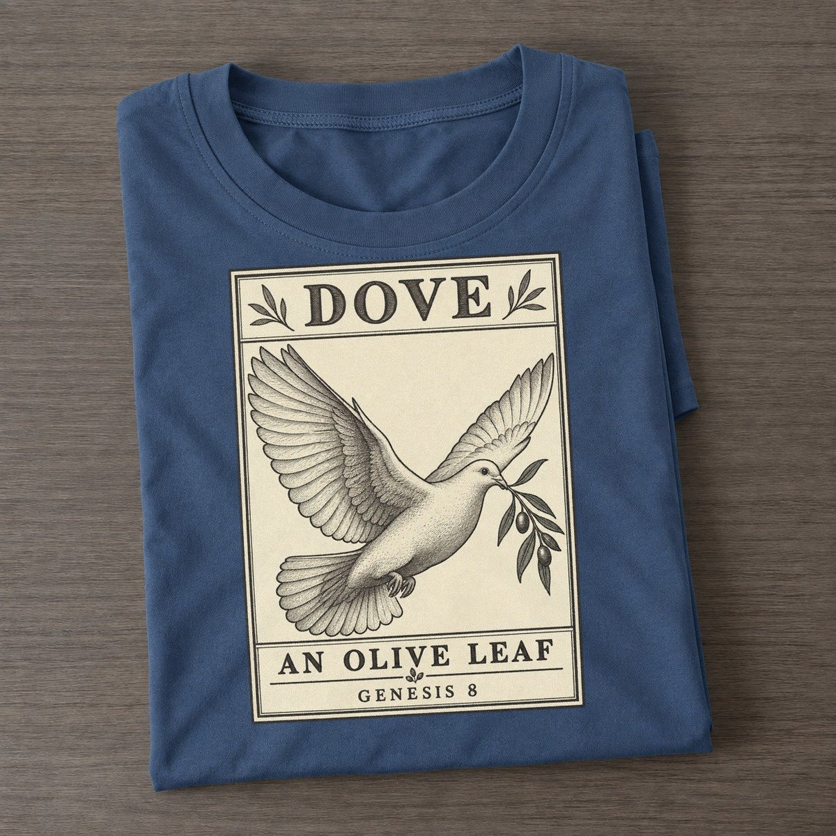 Dove Specimen Plate Creature Canticle Classic T-shirt – Twilight Navy
