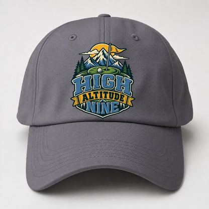 High Altitude Nine Golf Life Baseball Cap – Grey