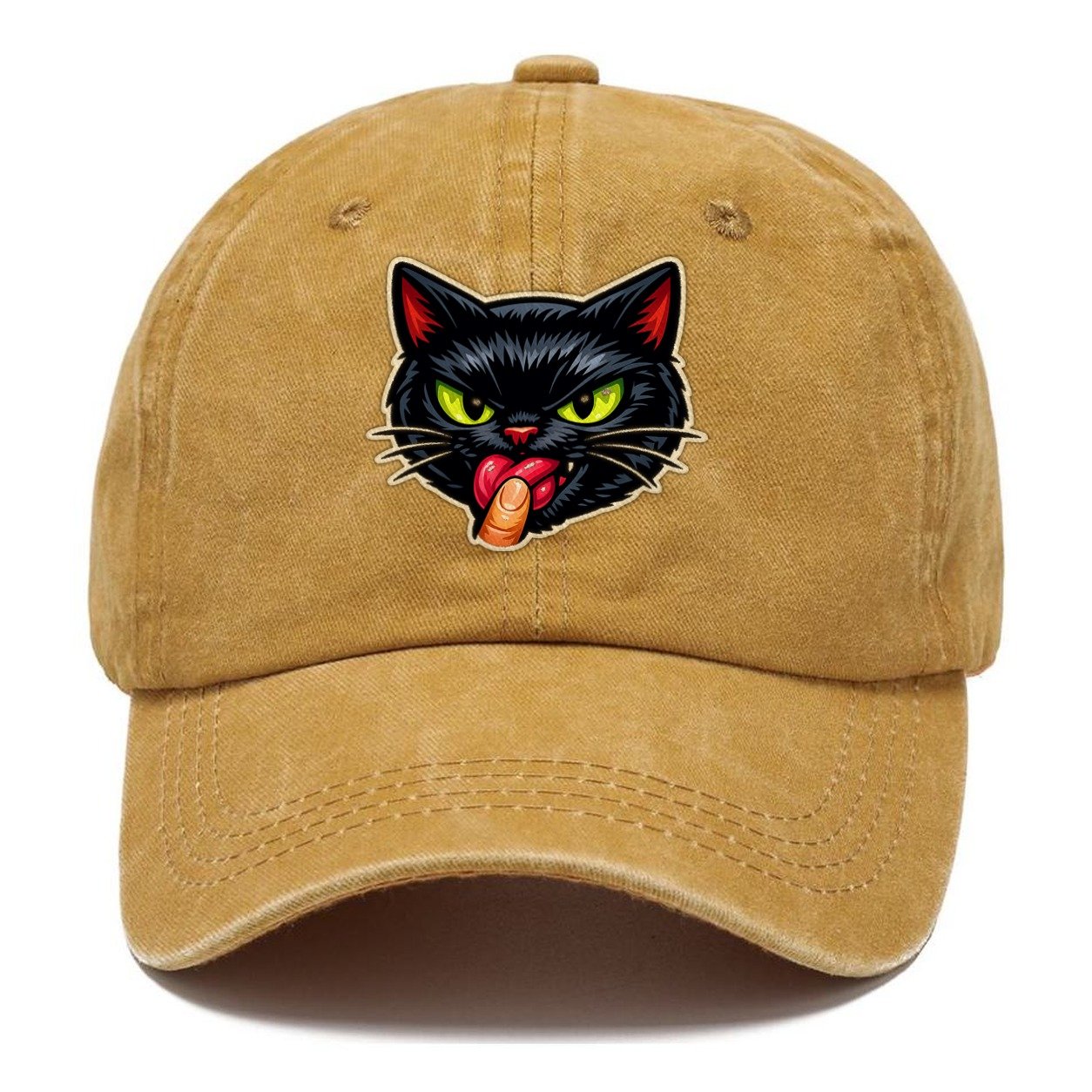 Finger Lickin Cat Classic Cap – Golden Harvest
