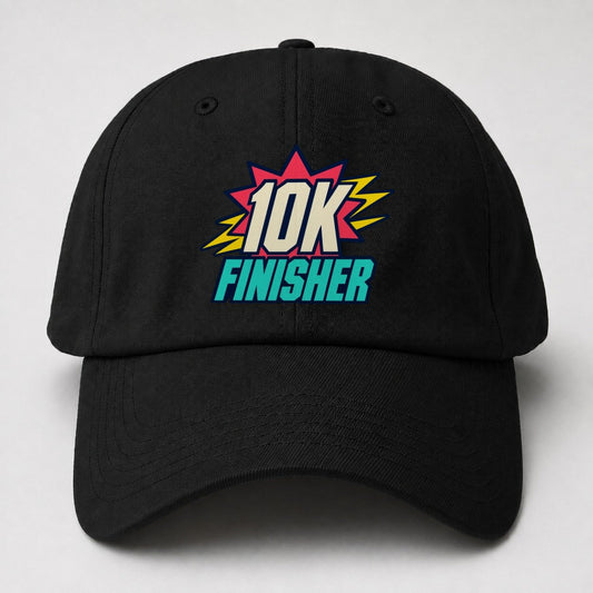 10K Finisher 90S Running Clubs Baseball Cap – Black