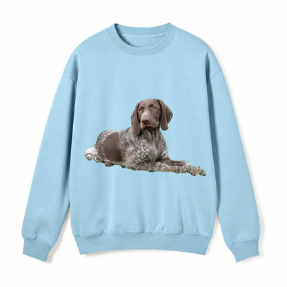 German Shorthaired Pointer 2 Fleece Sweatshirt – Light Blue