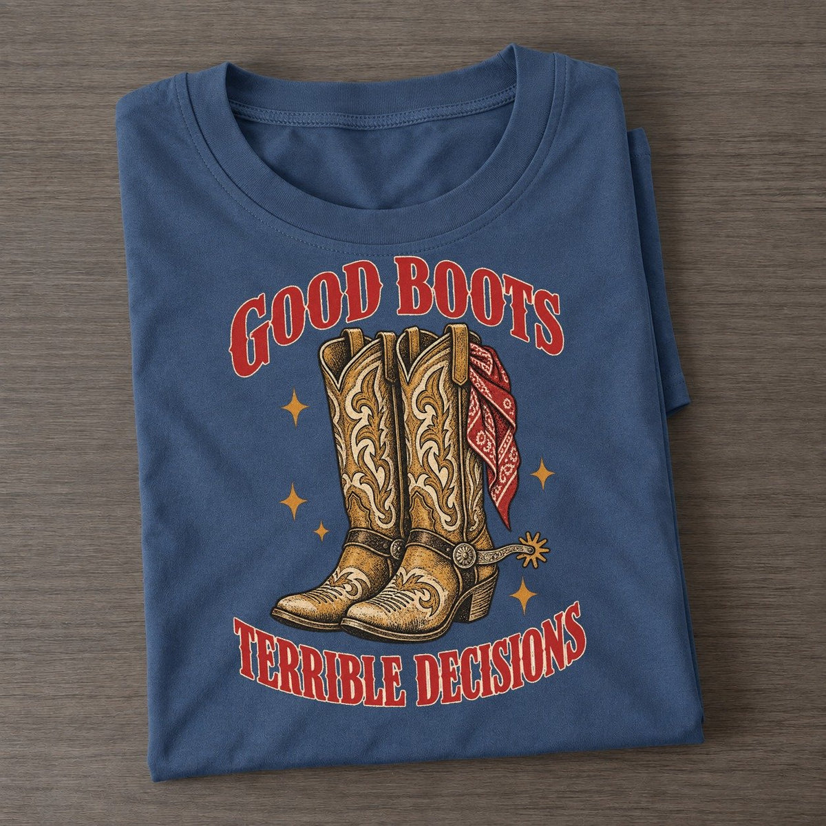 Terrible Decisions Unhinged Affirmations Classic T-shirt – Twilight Navy