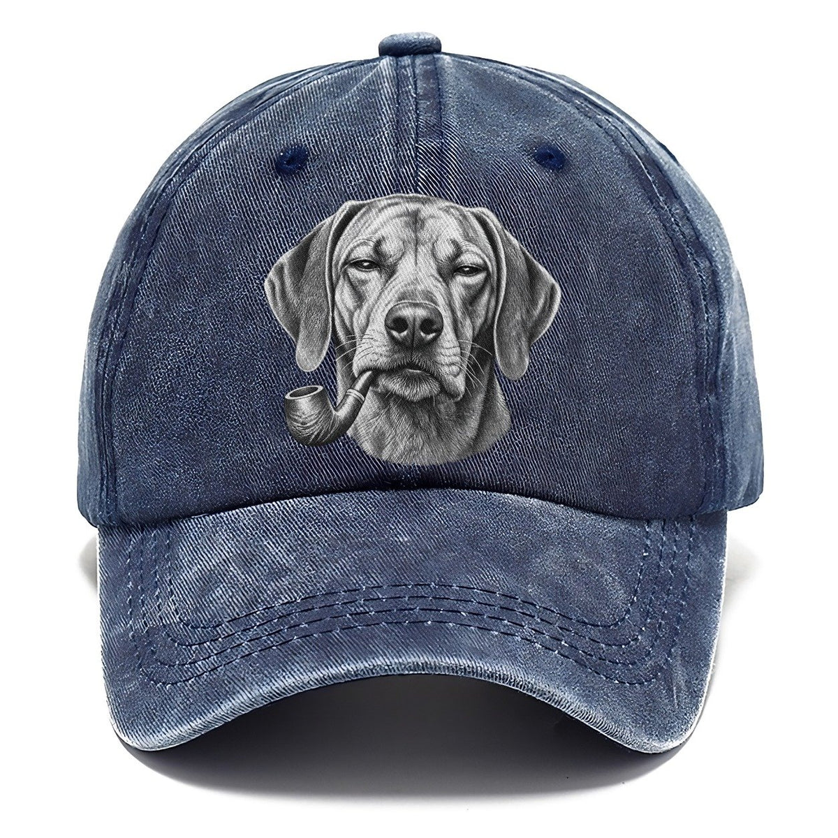 Rhodesian Ridgeback A Classic Tobacco Pipe Smoking Dogs Smoking Dogs Portraits Classic Cap – Twilight Navy