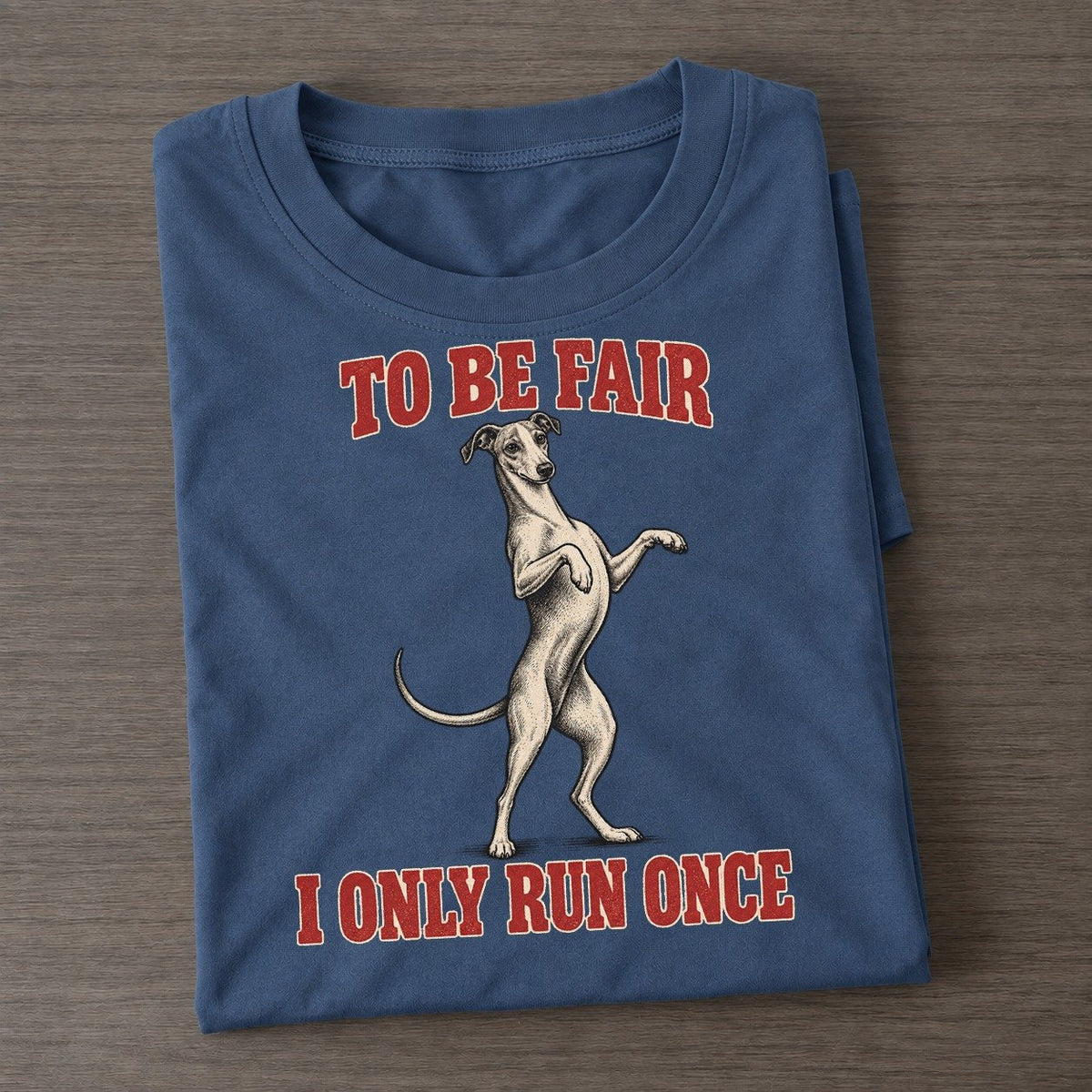 Whippet Dog Declarations Classic T-shirt – Twilight Navy