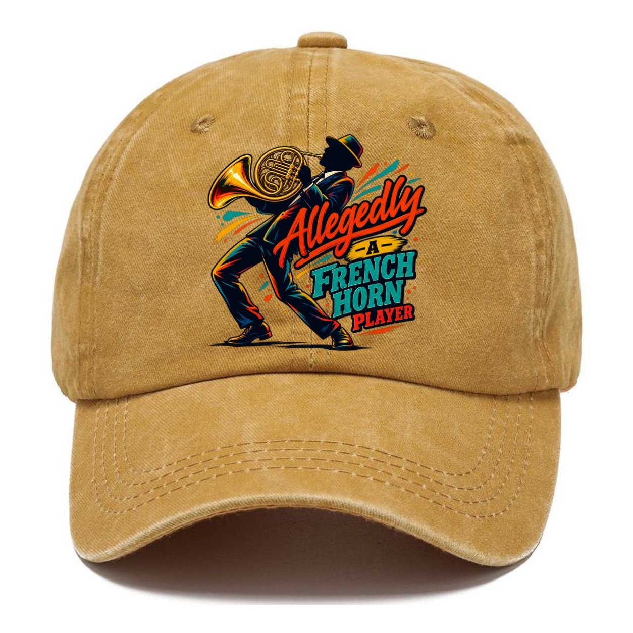 Allegedly A French Horn Player Music Instruments Classic Cap – Golden Harvest