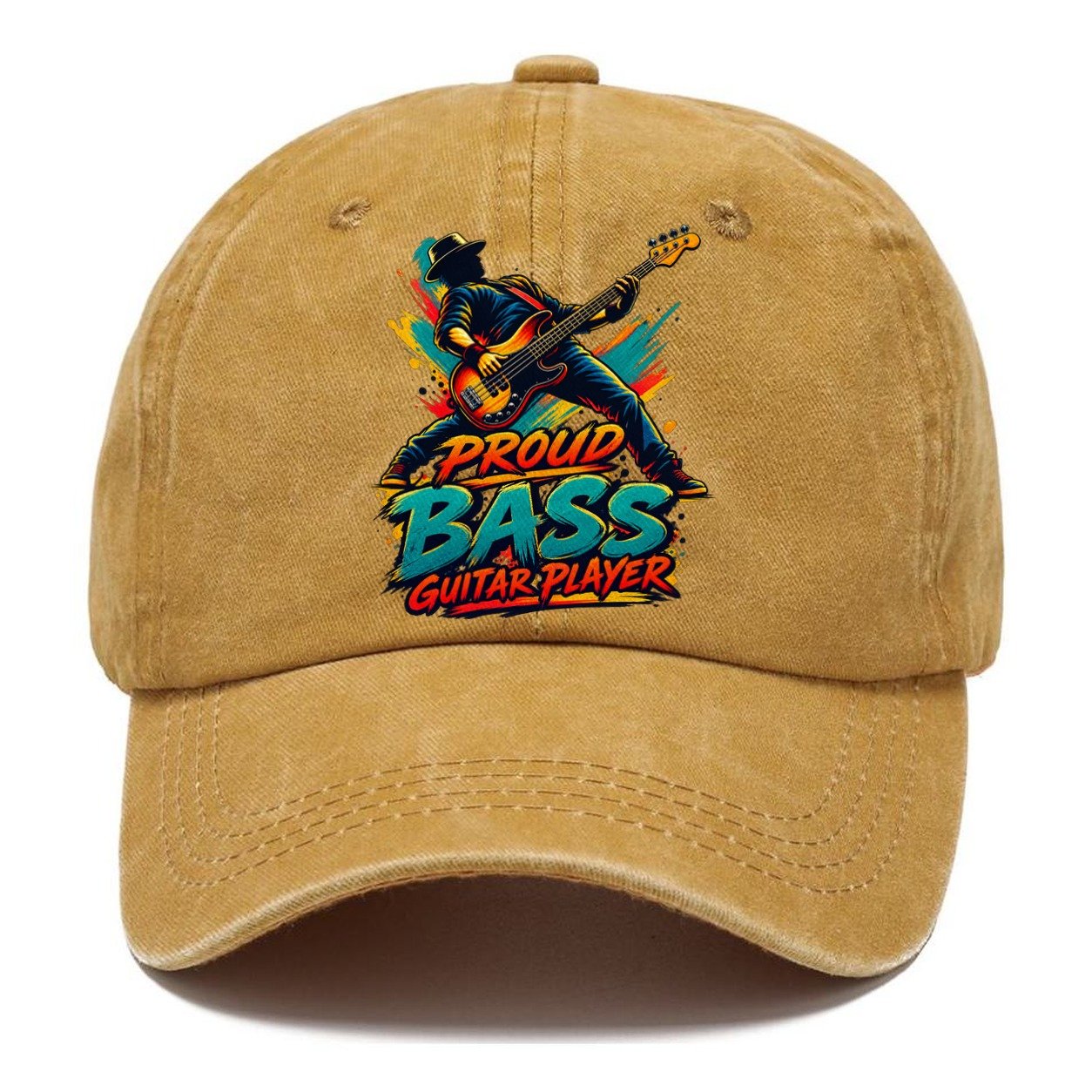 Proud Bass Guitar Player Music Instruments Classic Cap – Golden Harvest