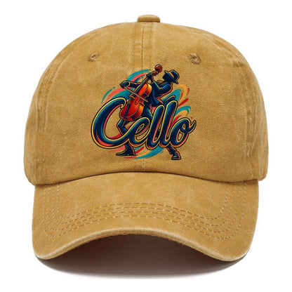 Cello Wordmark Music Instruments Classic Cap – Golden Harvest