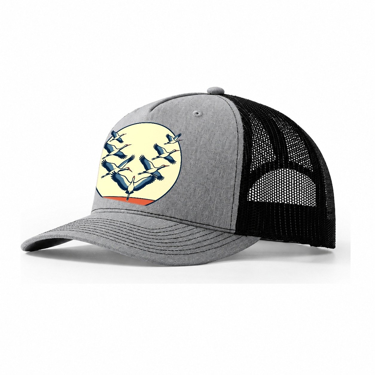 Migration Formation Birdwatching Trucker Hat – Sport Grey Black