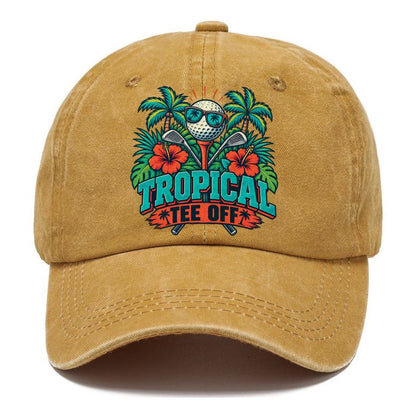 Tropical Tee Off Golf Life Classic Cap – Golden Harvest