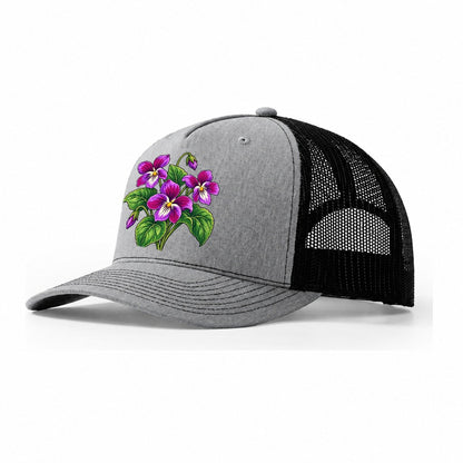 New Brunswick Purple Violet Canada Cultural Icons Trucker Hat – Sport Grey Black