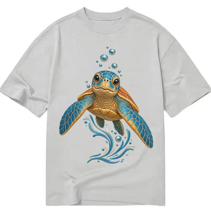 Sea Turtle Serenity Classic T-shirt – Grey