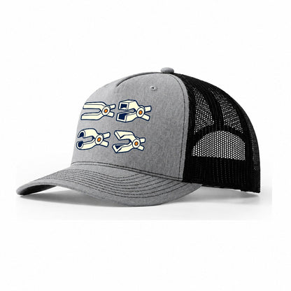 Tongs Jaw Family Blacksmithing Trucker Hat – Sport Grey Black