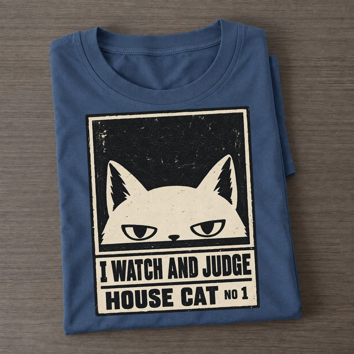 I Watch And Judge Neko Says No Classic T-shirt – Twilight Navy
