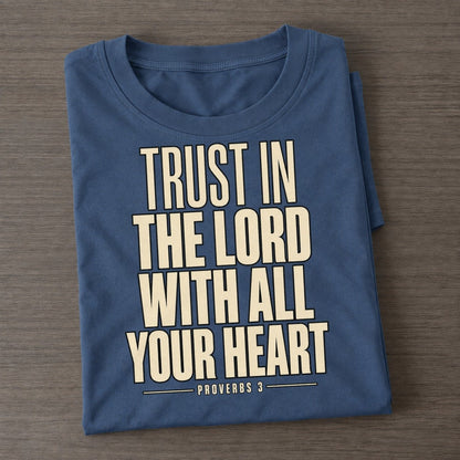 Trust In The Lord Plain Gospel Classic T-shirt – Twilight Navy