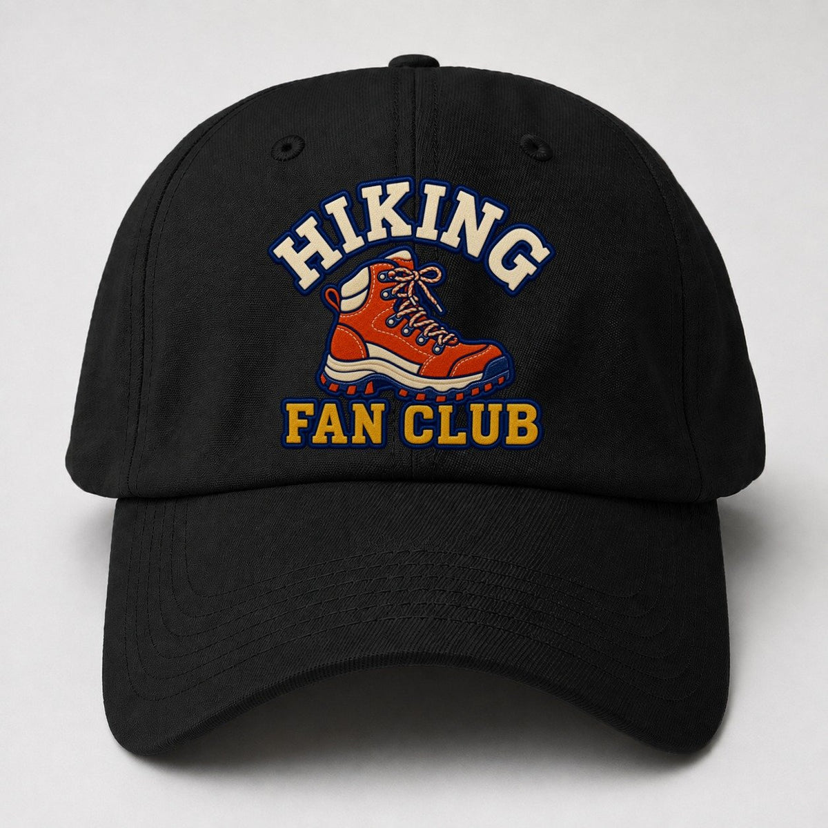 Hiking Fan Club Baseball Cap – Black
