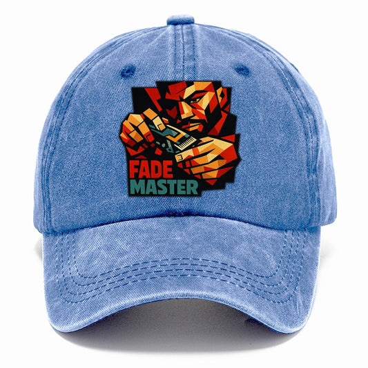 Close Up Barber's Hands Main Geometry Classic Cap – Summer Sky