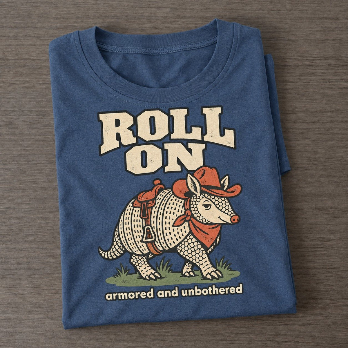 Roll On Cowboy Critters Classic T-shirt – Twilight Navy