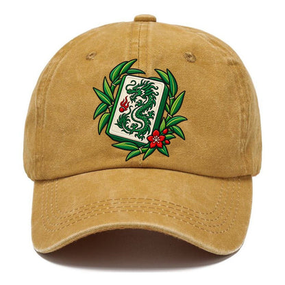 Green Dragon Mahjong Game Night Classic Cap – Golden Harvest
