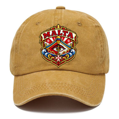 Malta Retro Badge Country Logos Classic Cap – Golden Harvest