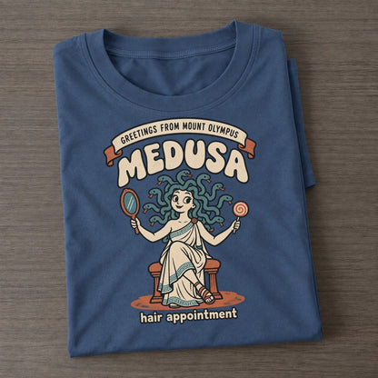 Medusa Olympus Gift Shop Classic T-shirt – Twilight Navy