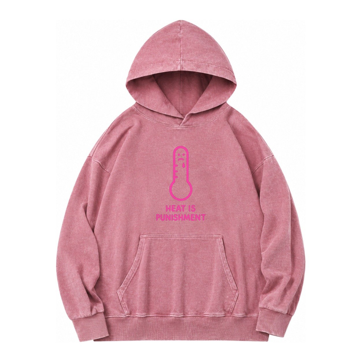 The Crow Judges Silently Black Crow With Disapproving Look Vintage Washed Hoodie – Dusty Rose