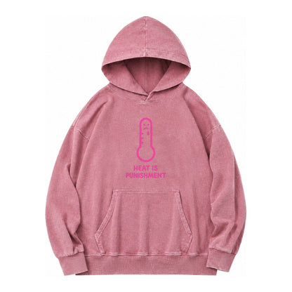The Crow Judges Silently Black Crow With Disapproving Look Vintage Washed Hoodie – Dusty Rose