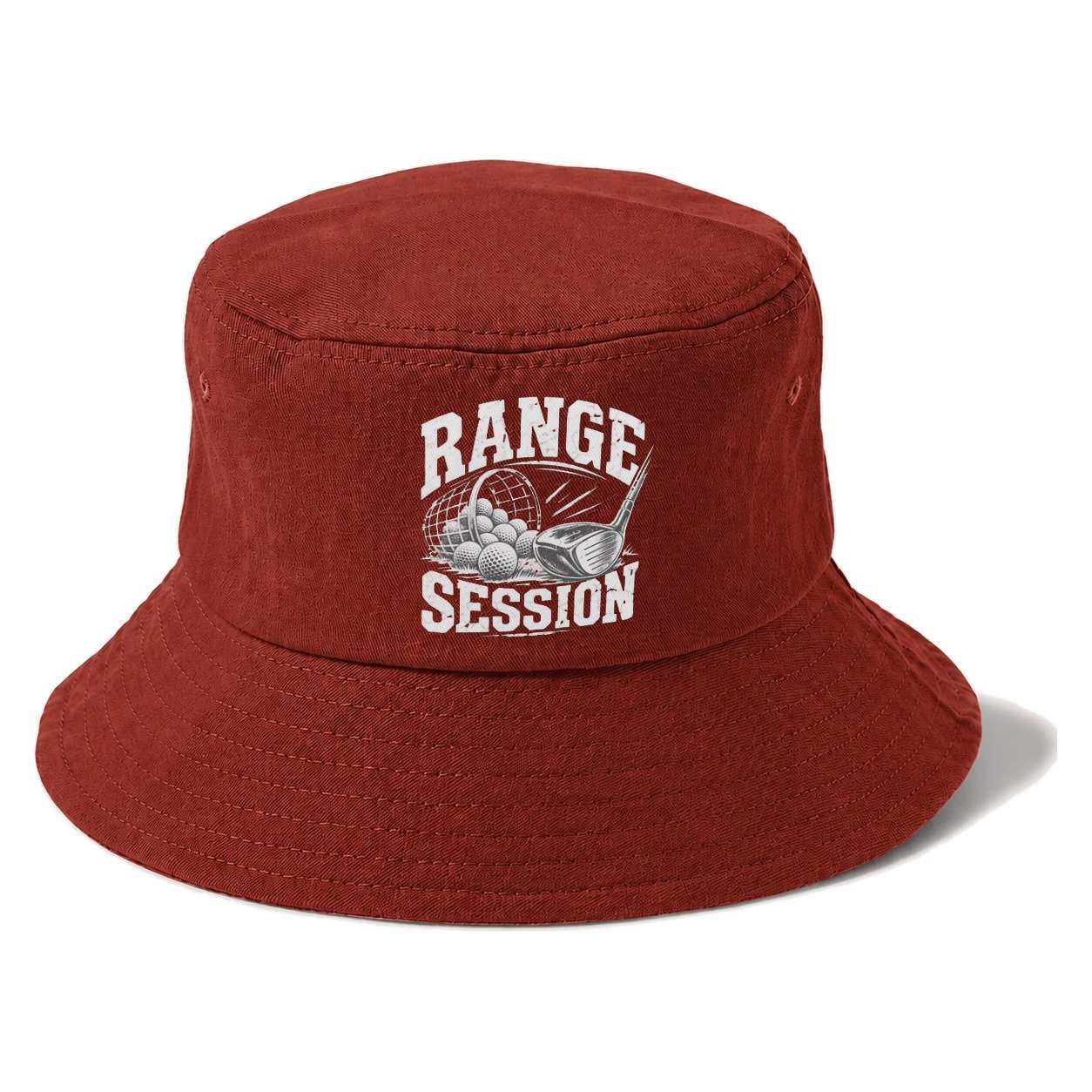 Range Session Golf Life Bucket Hat – Red