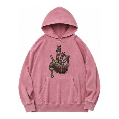 Scottish Thistle Vintage Washed Hoodie – Dusty Rose
