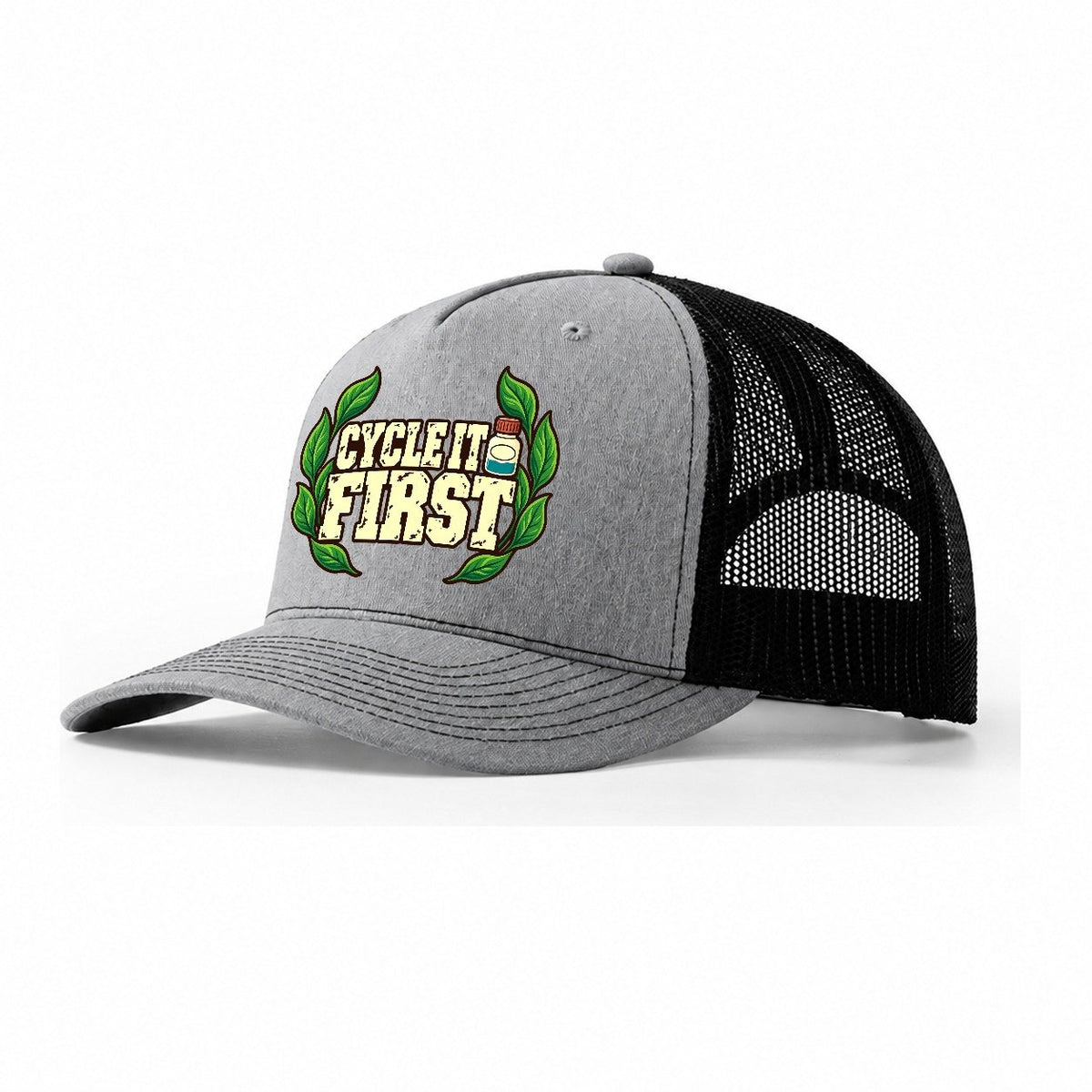 Cycle It First Aquarium Keeping Trucker Hat – Sport Grey Black