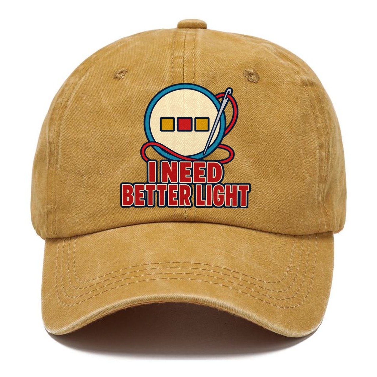 I Need Better Light And Needlework Classic Cap – Golden Harvest