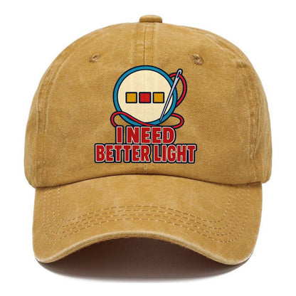I Need Better Light And Needlework Classic Cap – Golden Harvest