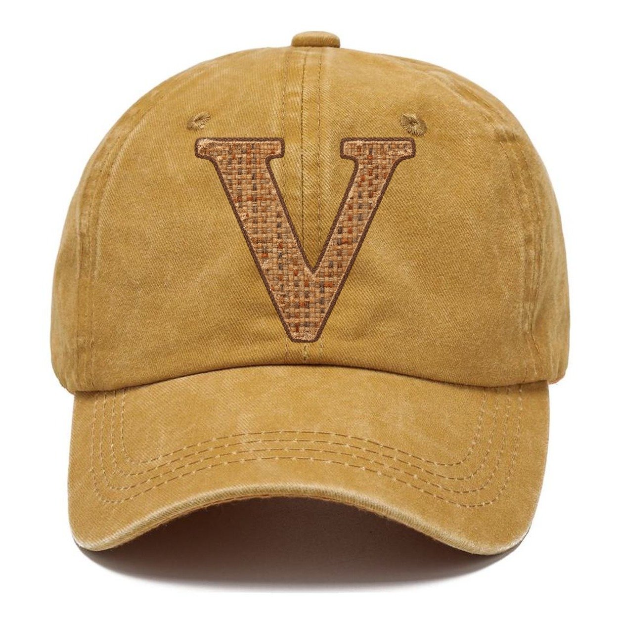Woven Tweed V Monogram Classic Cap – Golden Harvest