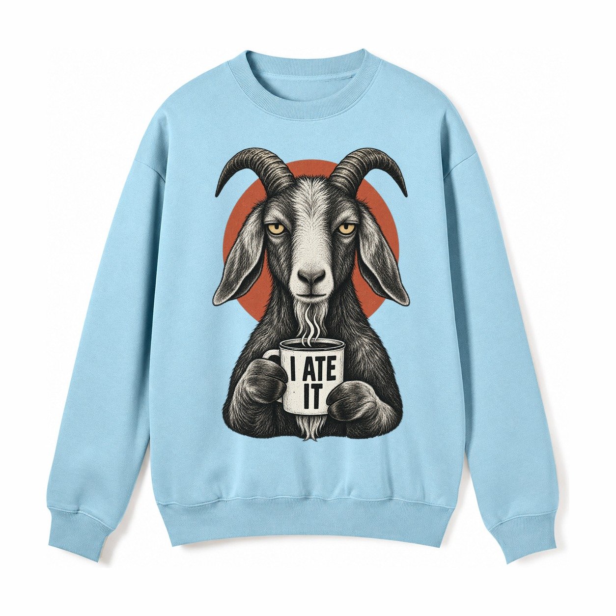 Goat Mug Truths Fleece Sweatshirt – Light Blue