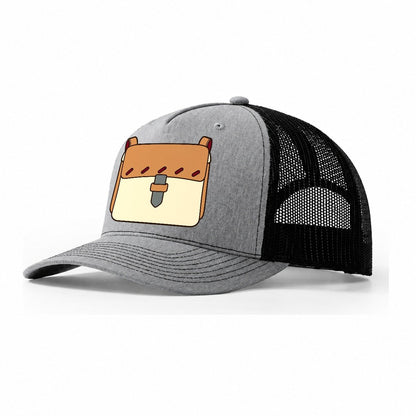 Small Satchel Study Leathercraft Trucker Hat – Sport Grey Black