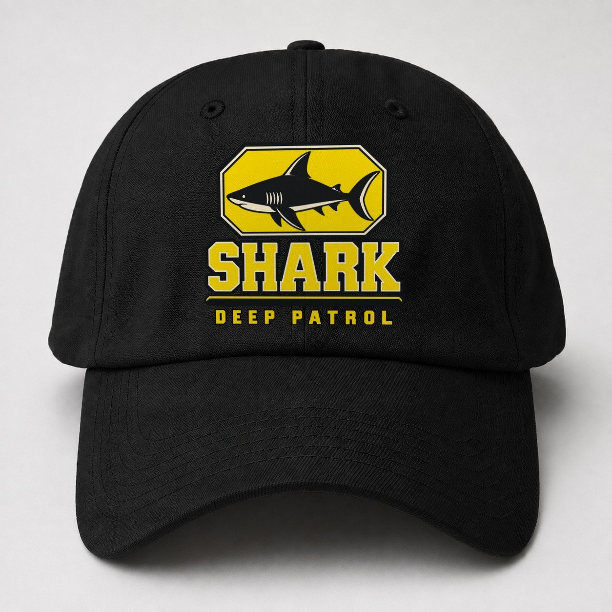 Shark Deep Patrol Heavy Duty Baseball Cap – Black