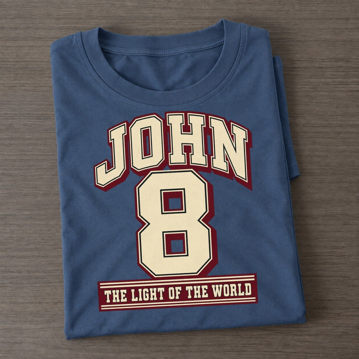John 8 Varsity Chapel Varsity Classic T-shirt – Twilight Navy